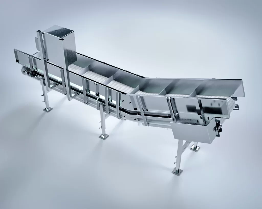 L-shaped modular conveyor
