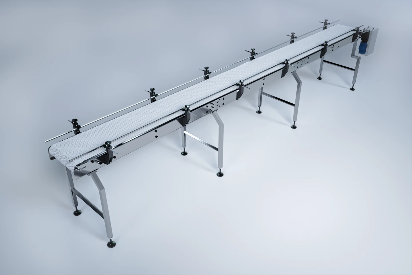Straight modular conveyor